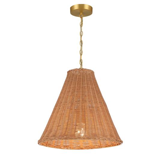 Hello Honey® Rattan Taper Pendant Light